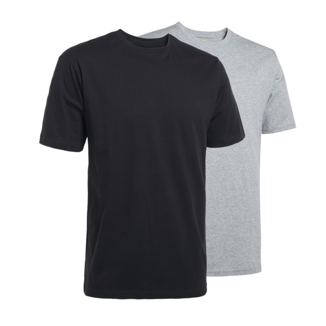 ARBEITS-T-SHIRT KURZARM RACING GRAU / SCHWARZ - NORTH WAYS