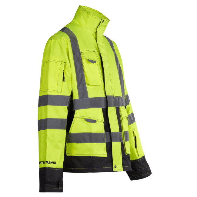 HOCHSICHTBARE ARBEITSJACKE ASFUR GELB - NORTH WAYS