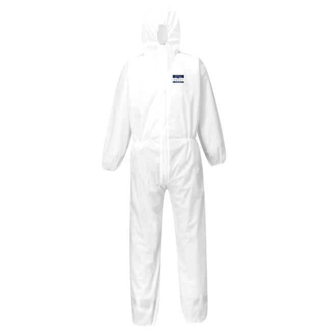 Combinaison jetable de protection SMS BizTex type 5/6 blanche - Portwest Combinaison jetable de protection SMS BizTex type 5/6 blanche - Portwest