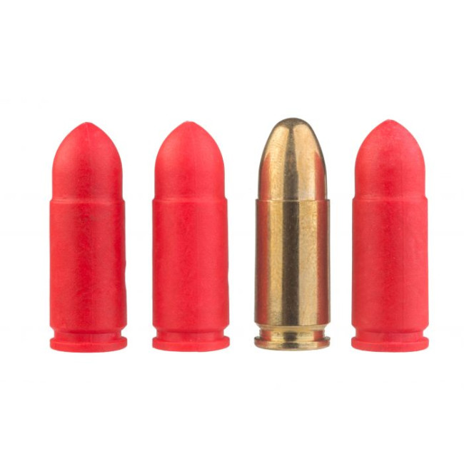 ŁUSKA TRENINGOWA 9MM POLYMER CZERWONA, OPAKOWANIE 10 SZT - Fab defence