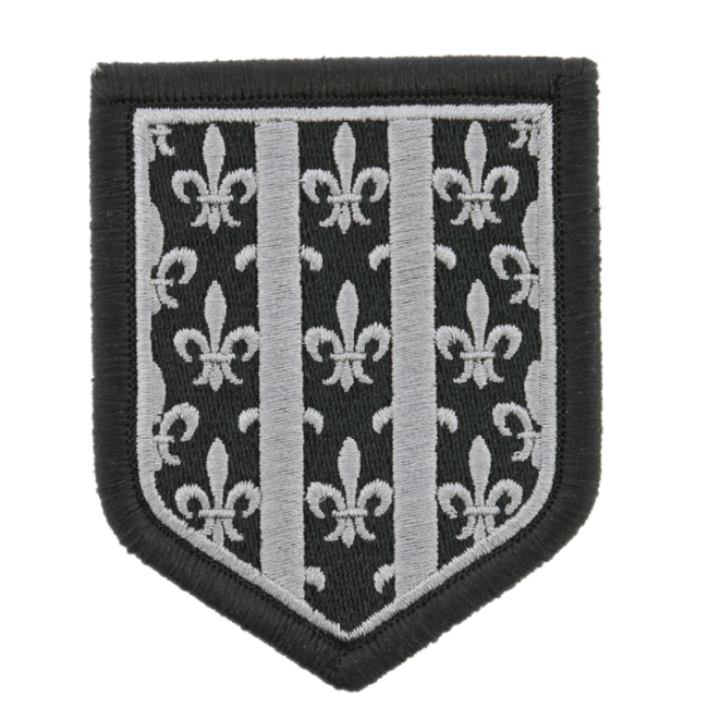 Ecusson Groupmt II/I de Gendarmerie Mobile basse vis. Noir