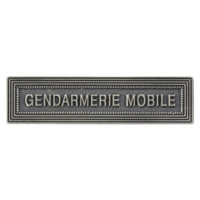 Agrafe ordonnance GENDARMERIE MOBILE