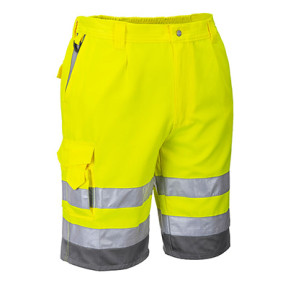 Warnschutz-Bermuda Gelb/Grau - Portwest
