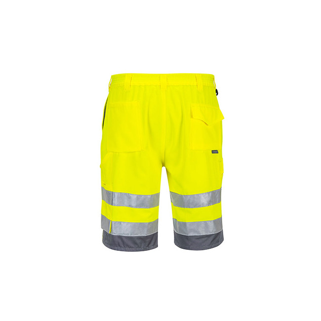 Bermuda Haute Visibilité Jaune/Gris - Portwest