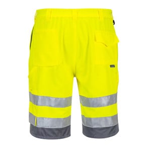 Bermuda Haute Visibilité Jaune/Gris - Portwest