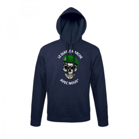 Sweat Marine - Le Diable Marche avec Nous