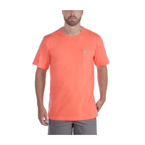 WARM WEATHER S-S POCKET T-SHIRT 104266 O12-HOT CORAL