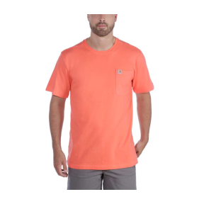 WARM WEATHER S-S POCKET T-SHIRT 104266 O12-HOT CORAL