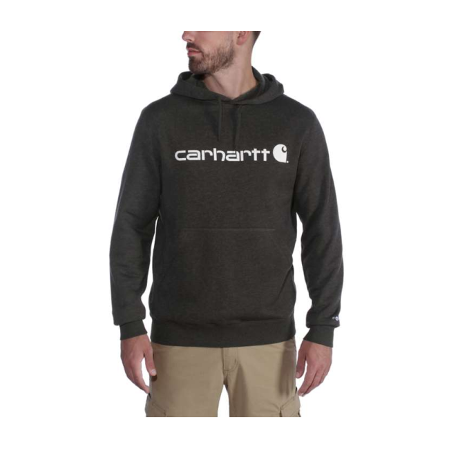 DELMONT GRAPHIC KAPUZENPULLOVER 103873 013-BLACK HEATHER