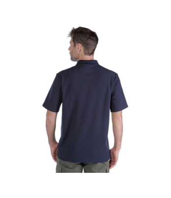 CONTRACTORS WORK POCKET POLO K570 412-NVY-NAVY