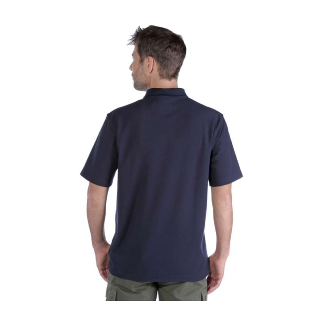 CONTRACTORS WORK POCKET POLO K570 412-NVY-NAVY
