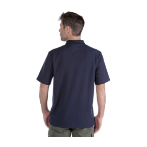 CONTRACTORS WORK POCKET POLO K570 412-NVY-NAVY