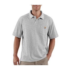 CONTRACTORS WORK POCKET POLO K570 034-HGY-GEMÊLEERD GRIJS