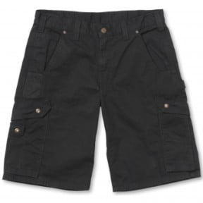 RIPSTOP CARGO WORK SHORT B357 001-BLK-BLACK 