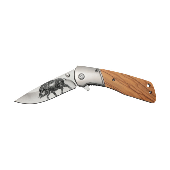 KLAPPMESSER KLINGE 11 CM WILDSCHWEIN-MOTIV