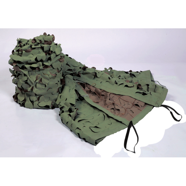 TARNMATTE AUS KAKI-BRAUNER SCHNUR 3X3M