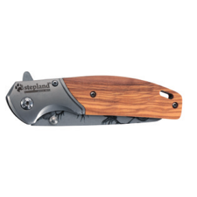 Graviertes Klappmesser mit Hirsch - Stepland