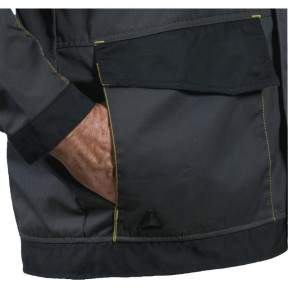 GILET DE TRAVAIL D-MACH POLYESTER COTON GRIS/JAUNE - DELTA PLUS