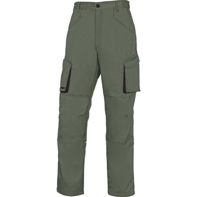 WERKBROEK MACH2 IN POLYESTER / KATOEN GROEN/ZWART - DELTA PLUS