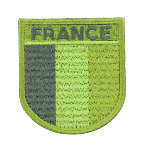 Niedrige Sichtbarkeit Patch Frankreich Trikolore Grün - DMB