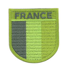 Niedrige Sichtbarkeit Patch Frankreich Trikolore Grün - DMB