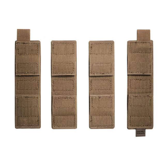 Lot de 4 adaptateurs Molle/Velcro Coyote - Tasmanian Tiger