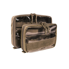 Set di 2 tasche MEDIC portaoggetti trasparenti con velcro coyote - Tasmanian Tiger