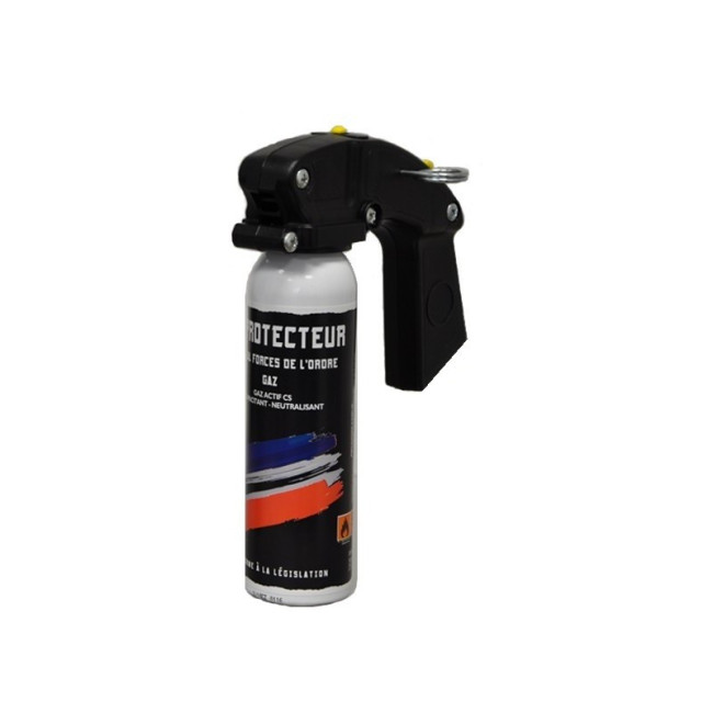 Anti-agressie aerosol CS gas 100ml met handvat - LPSA