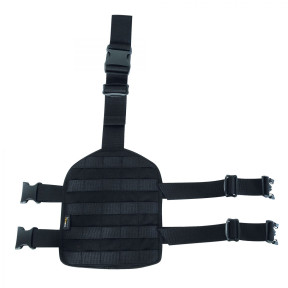 Beinplatte mit MOLLE-System - Schwarz - Tasmanian Tiger