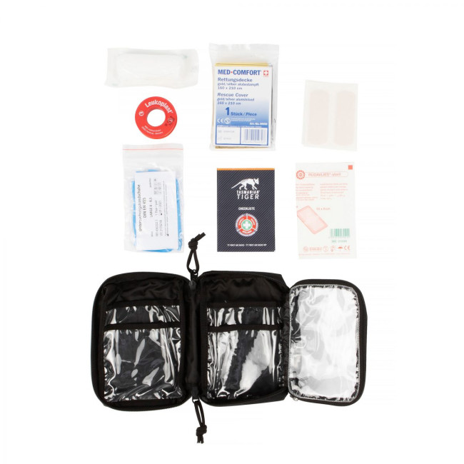 TT FIRST AID BASIC - ERSTE-HILFE-SET - GEFÜLLT - SCHWARZ