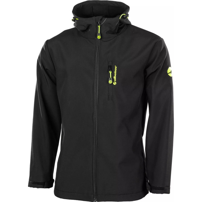 Softshell jas Lawrence Zwart - Albatros