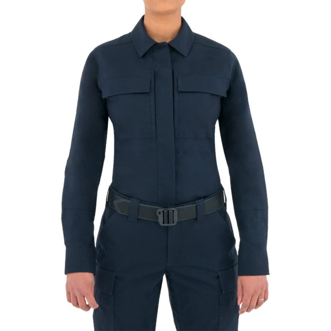 BDU overhemd dames Tactix L/S donkerblauw - First Tactical
