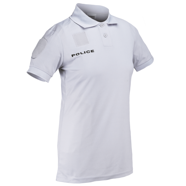 Polo Femme Police Cooldry en maille piquée Gris (bleu glacier) - Patrol