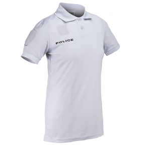 Damen Polizei Polo Cooldry aus Pikee Grau (Gletscherblau) - Patrol