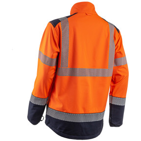 HV Softshell-Jacke Kazan Orange und Marine - Coverguard