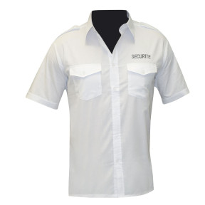 Chemise pilote blanche manches courtes SECURITE - Patrol