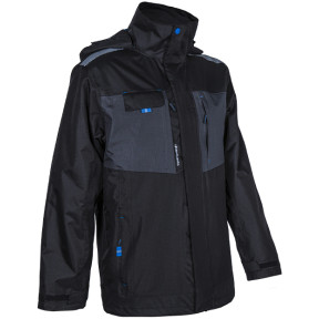 Parka + Veste Softshell Wani noir et gris - Coverguard