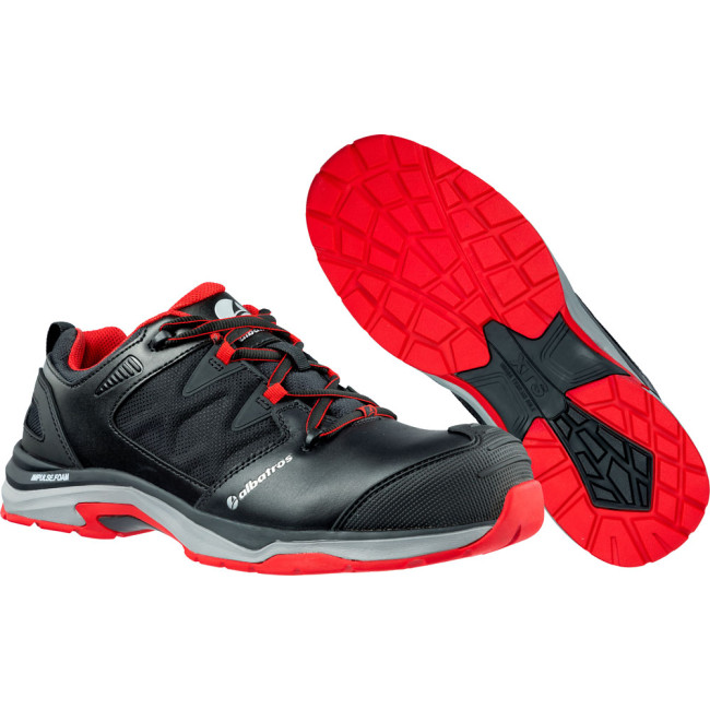 Sicherheitsschuhe Ultratrail low S3 Schwarz/Rot - Albatros