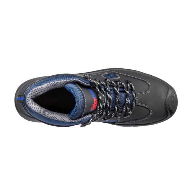 Chaussures de sécurité Safe mid S3 Noir/Bleu - Footguard