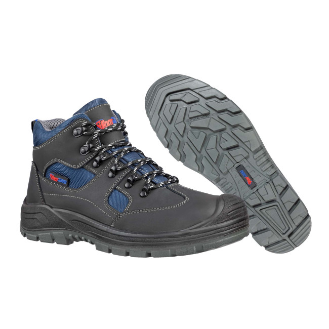 Chaussures de sécurité Safe mid S3 Noir/Bleu - Footguard
