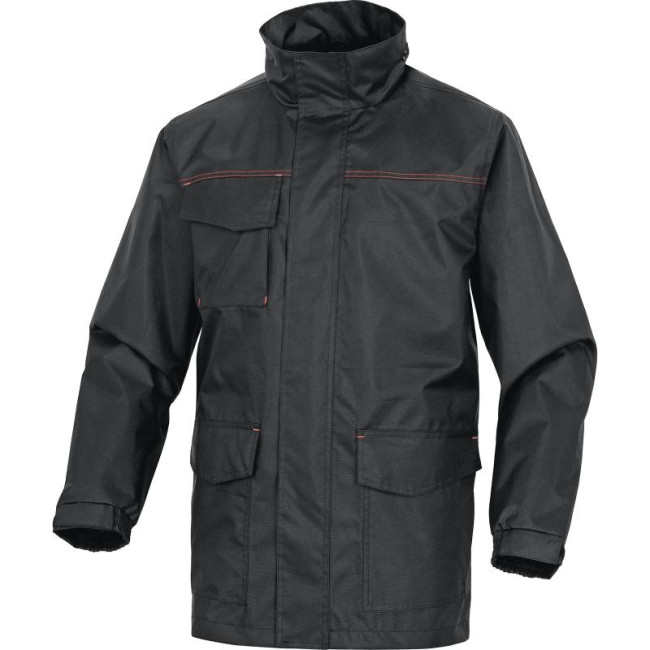 Parka lekka poliestrowa Czarna - Delta Plus