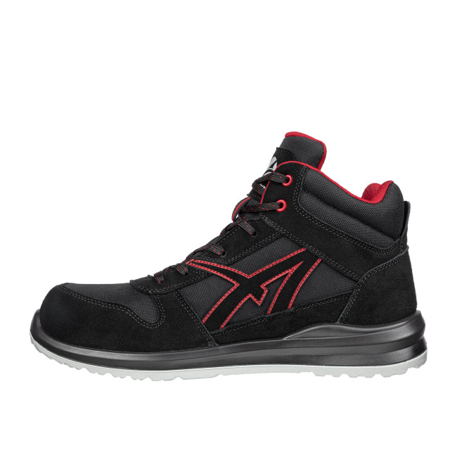Chaussures de sécurité Clifton mid S3 Noir/Rouge - Albatros