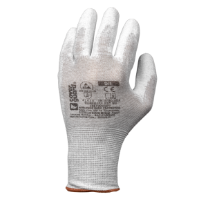Gants Eurolite EST90 13G polyester/carbone Paume enduite PU - Coverguard