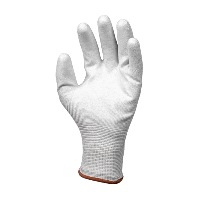 Gants Eurolite EST90 13G polyester/carbone Paume enduite PU - Coverguard