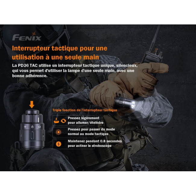 Lampe de poche PD36TAC - Fenix
