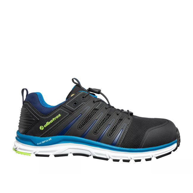 Sicherheitsschuhe Breeze Impulse Low S1P Schwarz/Blau - Albatros