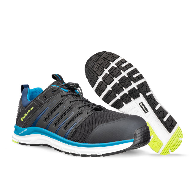 Chaussures de sécurité Breeze Impulse low S1P Noir/Bleu - Albatros