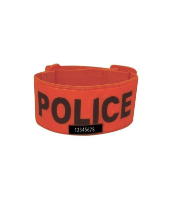 Brassard fluo orange Police - Patrol