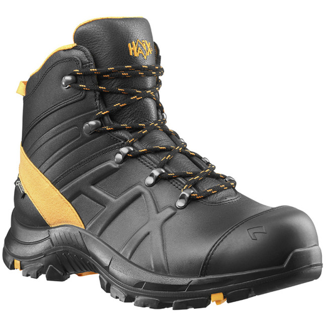 Chaussures de sécurité Black Eagle Safety 54 mid S3 noir et orange - Haix