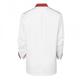 Veste de cuisine femme Néospirit Blanche et Terracotta - Molinel